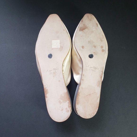 Kevyn Wynn Satin Slippers Mules Crystals Size 8 - Picture 15 of 16
